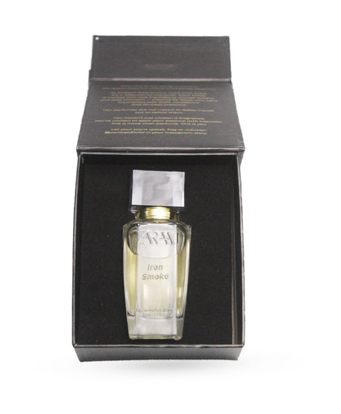 Iron Smoke – Cool Citrus, Warm Leather for Him